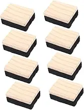 Operitacx 8pcs Blackboard Eraser: Portable Mini Wood Felt Chalkboard Erasers - Campus Style Blackboard Cleaner for Office School Classroom Supply