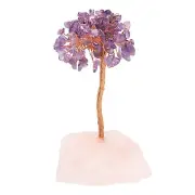 Crystal Tree Gifts for Women Handcrafted Tree of Life Stones Purple/Red