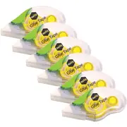 Marbig Glue Tape 8.4mmx10m Transparent Dispenser 6 Pack