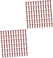 LALAFINA 2sets Boys and Girls Handmade Accessories Brads DIY Mini Nails Two-Legged Horn Nails Safe and Practical Scrapbook Supplies for Children Round Brads Set 200pcs*2