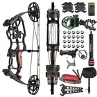 25'' Archery Dual-Use Compound Bow 40-65lbs Let-off 80% RH LH Bow Hunting Target