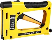 Lockmaner Nail Stapler for Woodworking Furniture Heavy Duty Construction Picture Frame Staple Metal Hand Tool Nailing Equipment