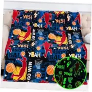 Glow in The Dark Basketball Blankets, Sport Throw Blanket Ygt012-basketball
