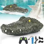 Floating Alligator Head Decoy - Crocodile RC Boat, 2.4GHz Remote Control, Pool Float, Prank (1PCS)