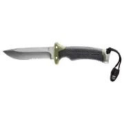 GERBER ULTIMATE FIXED BLADE KNIFE FULL TANG SURVIVAL KNIFE + FIRE STARTER #