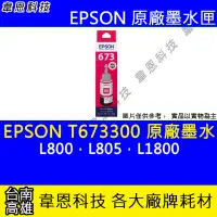 在飛比找Yahoo!奇摩拍賣優惠-【韋恩科技】EPSON 673、T673、T673600 原