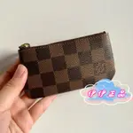 免運 LV DAMIER 咖啡 棋盤 格紋 拉鍊 卡片 零錢 鑰匙包 N62658 免運