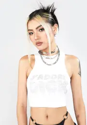 [Namilia] J'adore Dick Rhinestone Tank Top