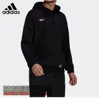 在飛比找Yahoo!奇摩拍賣優惠-Adidas阿迪達斯連帽衛衣 冬季新款純棉長袖t恤 休閒上衣