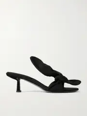 [NEOUS] NEOUS - Diana Bow-detailed Grosgrain Sandals - Black - IT40 IT 40 Black