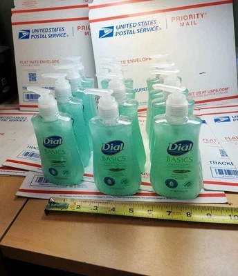 Dial Basics MP Free Liquid Hand Soap, 33256 Unsent 7.5 oz Pump Bottle 12 PACK,T1