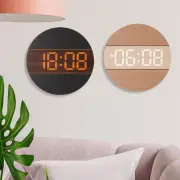 Digital Wall Clock Bathroom Large Display Dorm Classroom Round Hanging Clock