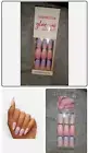 Dashing Diva Glue On *LAVENDER SENSATION* Purple/Pink Glitter/Gloss/Ombre Nails