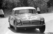 Andrew Hedges Alec Poole British Motor Co MGB 1967 Motor Racing Old Photo