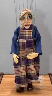 Marionette handmade wood carved from wood-PINOCCHIO BOY -puppet