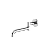 Nero Mecca Wall Mounted Swivel Basin/Bath Spout 225mm Chrome NR221903GCH