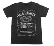 Daniels Whiskey Old Black Print T-Shirt M