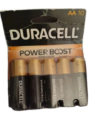 New AA Duracell Power Boost Batteries 10 Pk