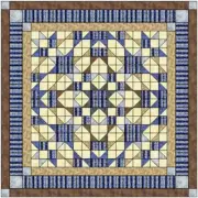 Shadow Illusion Blue and Brown/Quilt Kit/Precut/Ready to Sew!!