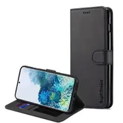For Samsung Galaxy S20 Case, SupRShield Wallet Leather Flip Magnetic Stand Case Cover (Black)