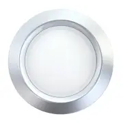 JUNO 4101-SC 4" BEVELED DOME RECESSED LIGTING SHOWER TRIM, BRUSHED ALUMINUM