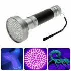 100 LED 395 nM UV Ultra Violet Flashlight Blacklight Torch Light Lamp Aluminum