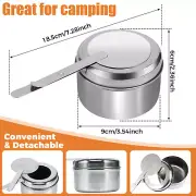 6Pcs Chafing Fuel Holder Stainless Steel Fuel Holder Round Chafe Wick Fuel B#