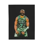Jaylen Brown Celebration Plush Blanket | Boston Celtics Fan Blanket