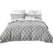 Ultra Soft Single Double Queen King Quilt Cover Set - Geometric
