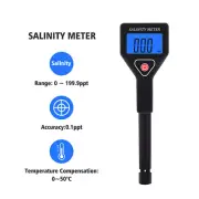Portable Meter Salinometer Halometer Seawater Salinity Tester Salt Concentration