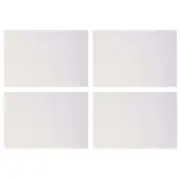 4x Maxwell & Williams Classics Cotton Placemat Table Protector 45x30cm Snow