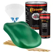 HOT ROD FLATZ Emerald Green Metallic Gallon Kit URETHANE Flat Auto Car Paint Kit