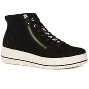 Remonte Sparkle Womens Ankle Boots Black Suede 6 Uk/39 Eu