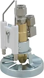 Waste oil burner nozzle siphon full cone oil fuel nozzle air atomizing sprayer diesel heavy oil nozzle burner accessories Brass(Aperture3mm)