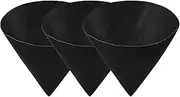 Gcerfby Conical Flower Pot Backboard Lining, Felt Flower Pot Liners, Hanging Plant Basket Fiber Insert, Black, Easy To Use, Perfect For Garden Wall Hanging Planter Vegetables