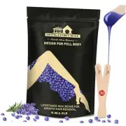 2.5lb Wax Beads Kit, Lavender Hard Wax Beans For Hair Lavender-Purple 2.5LB