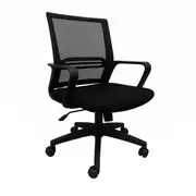 Exton Office Chair in Black with mesh Back