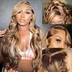 Highlight Lace Front Wig Human Hair - Ombre Lace Front Wig Human Hair Body Wa...