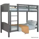 NNEDSZ KINGSTON SLUMBER Single Bunk Bed Frame, Solid Pine 2-in-1 Modular Design