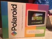 Pictures BRAND NEW Polaroid Simplicity 7” digital Photo Frame w Weather Station
