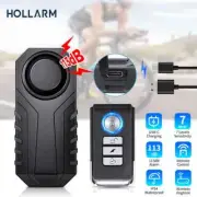 113dB Bicycle Alarm USB Charge Anti Theft Motorcycle Electric Bike Alarm