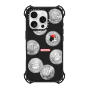 iPhone 16 Pro Bounce Case MagSafe Compatible Silver Cat Coin by Mond Kim