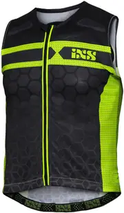 IXS RS-20 Protector Vest, black-yellow, Size XL for Men Black Yellow