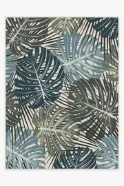275' x 365' | Machine Washable Runner Rug | Kid & Pet Friendly | Indoor Rug | Monstera Jade Flatwoven Rug | Ruggable