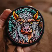 Cryptid Pig Patch Iron-on Applique Legend Creature Badge Folklore Myth Decor