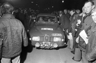 Jerry Larsson Lars Lundblad Saab 96 V4 1968 Rally Car Motor Racing Old Photo 5
