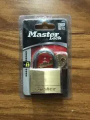 Master Lock Tough Under Fire 150D 2in Wide Solid Brass Body Security Padlock
