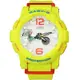BABY-G 艷陽沙灘極限潮汐層次雙顯腕錶(BGA-180-9B)-螢光黃/44mm