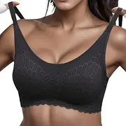 [Generic] Women's Bras Adjustable Comfortable Wire Free Push Up Bra Lightly Everyday Bra
