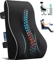 Lumbar Back Support Pillow For Office Chair Car Memory Foam Back Seat Cushion